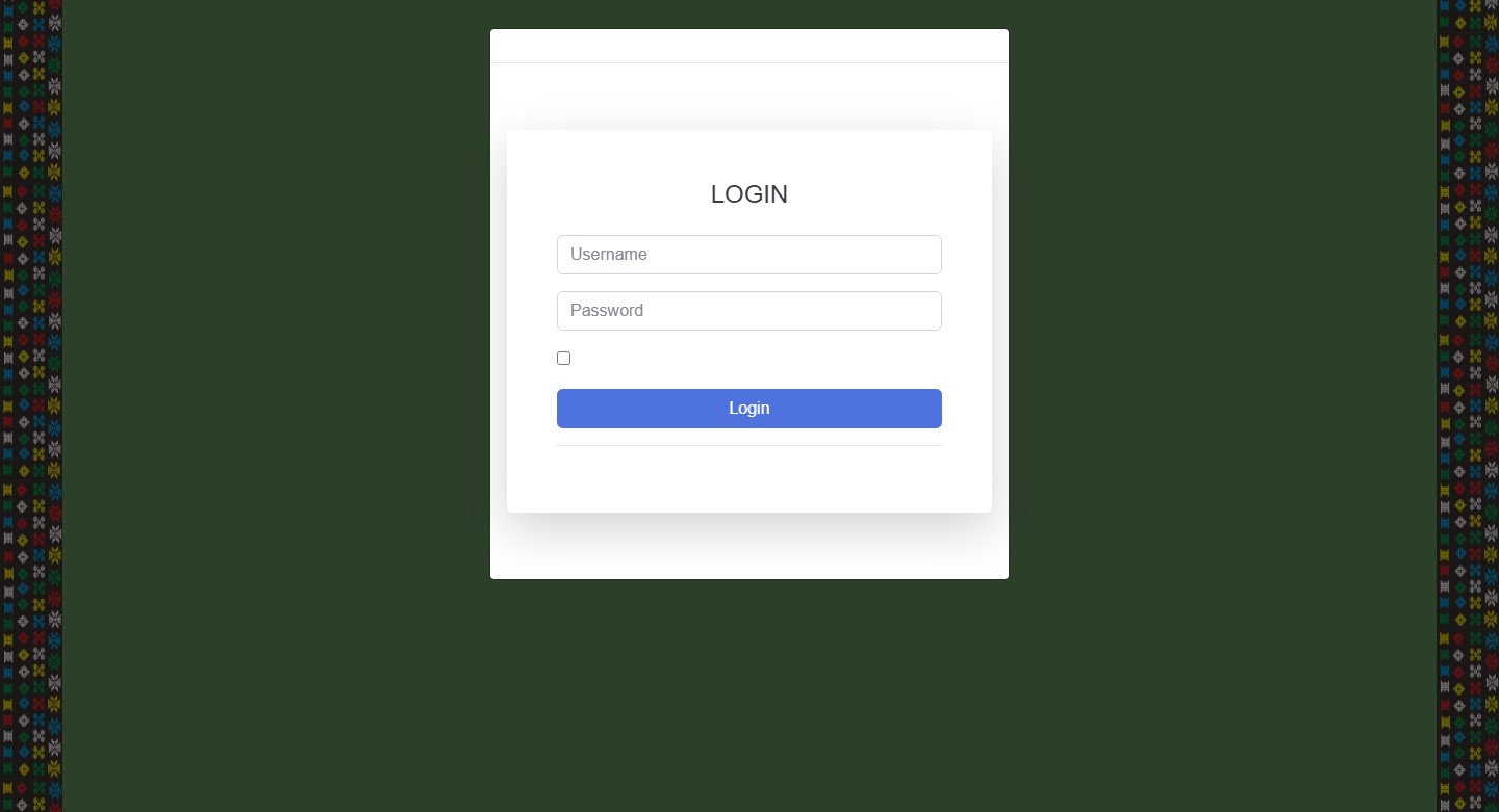 Tampilan Login